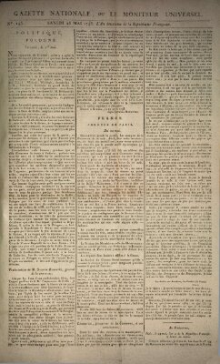 Gazette nationale, ou le moniteur universel (Le moniteur universel) Samstag 25. Mai 1793