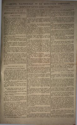 Gazette nationale, ou le moniteur universel (Le moniteur universel) Donnerstag 6. Juni 1793