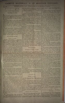 Gazette nationale, ou le moniteur universel (Le moniteur universel) Samstag 8. Juni 1793