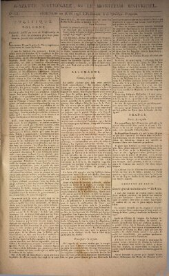 Gazette nationale, ou le moniteur universel (Le moniteur universel) Mittwoch 12. Juni 1793