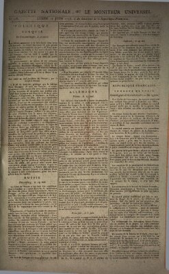 Gazette nationale, ou le moniteur universel (Le moniteur universel) Montag 17. Juni 1793