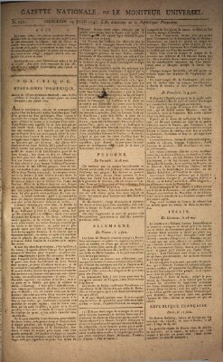 Gazette nationale, ou le moniteur universel (Le moniteur universel) Mittwoch 19. Juni 1793