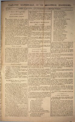 Gazette nationale, ou le moniteur universel (Le moniteur universel) Dienstag 9. Juli 1793