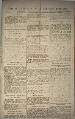 Gazette nationale, ou le moniteur universel (Le moniteur universel) Sonntag 21. Juli 1793