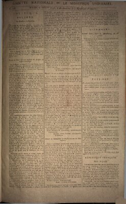 Gazette nationale, ou le moniteur universel (Le moniteur universel) Dienstag 6. August 1793