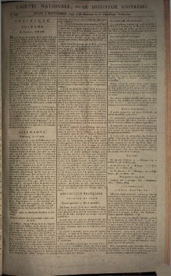 Gazette nationale, ou le moniteur universel (Le moniteur universel) Donnerstag 5. September 1793