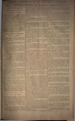 Gazette nationale, ou le moniteur universel (Le moniteur universel) Sonntag 8. September 1793