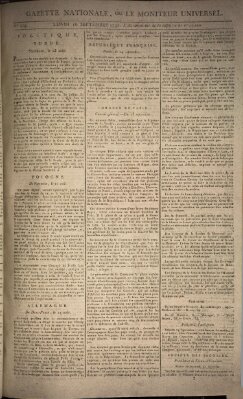 Gazette nationale, ou le moniteur universel (Le moniteur universel) Montag 16. September 1793