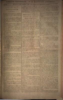 Gazette nationale, ou le moniteur universel (Le moniteur universel) Donnerstag 26. September 1793