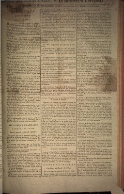 Gazette nationale, ou le moniteur universel (Le moniteur universel) Sonntag 29. September 1793