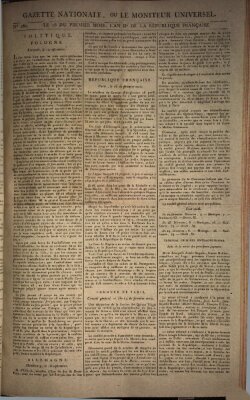 Gazette nationale, ou le moniteur universel (Le moniteur universel) Montag 7. Oktober 1793