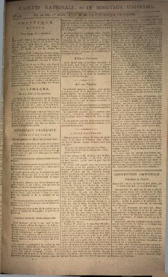 Gazette nationale, ou le moniteur universel (Le moniteur universel) Montag 14. Oktober 1793