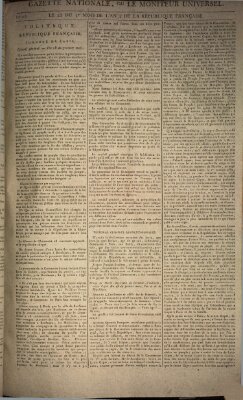 Gazette nationale, ou le moniteur universel (Le moniteur universel) Mittwoch 16. Oktober 1793