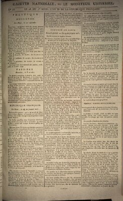 Gazette nationale, ou le moniteur universel (Le moniteur universel) Donnerstag 17. Oktober 1793