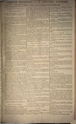 Gazette nationale, ou le moniteur universel (Le moniteur universel) Donnerstag 24. Oktober 1793