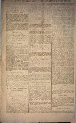 Gazette nationale, ou le moniteur universel (Le moniteur universel) Montag 18. November 1793