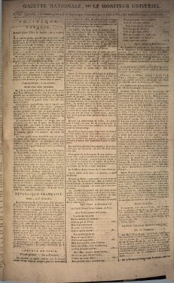 Gazette nationale, ou le moniteur universel (Le moniteur universel) Montag 25. November 1793