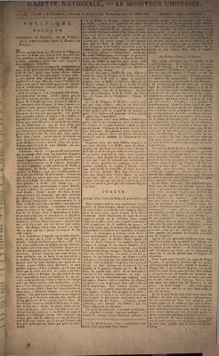 Gazette nationale, ou le moniteur universel (Le moniteur universel) Dienstag 3. Dezember 1793