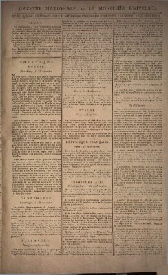 Gazette nationale, ou le moniteur universel (Le moniteur universel) Sonntag 15. Dezember 1793