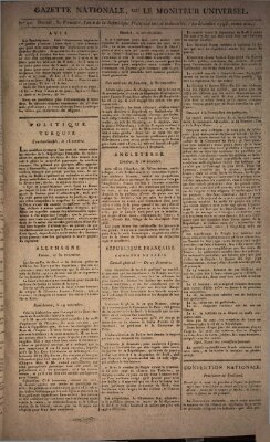 Gazette nationale, ou le moniteur universel (Le moniteur universel) Freitag 20. Dezember 1793