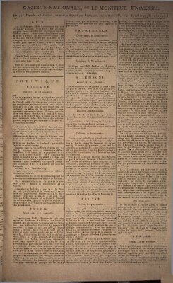 Gazette nationale, ou le moniteur universel (Le moniteur universel) Samstag 21. Dezember 1793