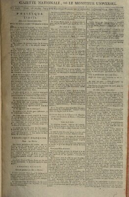 Gazette nationale, ou le moniteur universel (Le moniteur universel) Donnerstag 2. Januar 1794