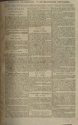 Gazette nationale, ou le moniteur universel (Le moniteur universel) Montag 6. Januar 1794