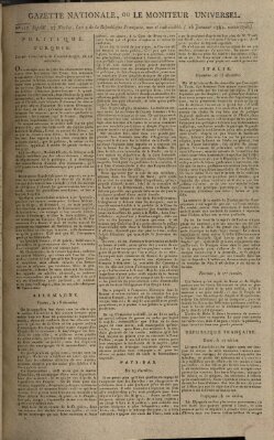 Gazette nationale, ou le moniteur universel (Le moniteur universel) Donnerstag 16. Januar 1794