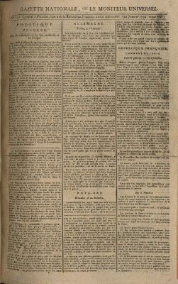 Gazette nationale, ou le moniteur universel (Le moniteur universel) Freitag 24. Januar 1794