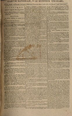 Gazette nationale, ou le moniteur universel (Le moniteur universel) Freitag 31. Januar 1794