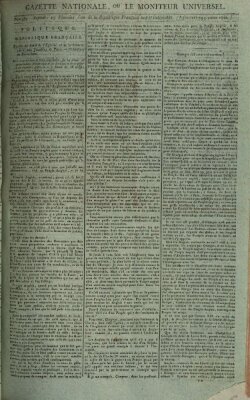 Gazette nationale, ou le moniteur universel (Le moniteur universel) Mittwoch 5. Februar 1794