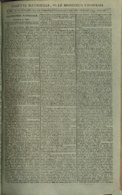 Gazette nationale, ou le moniteur universel (Le moniteur universel) Donnerstag 6. Februar 1794