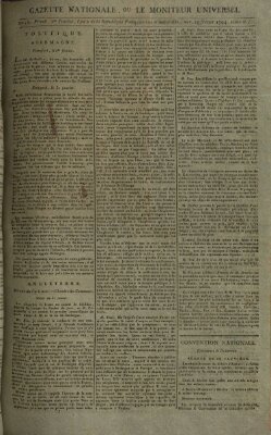 Gazette nationale, ou le moniteur universel (Le moniteur universel) Mittwoch 19. Februar 1794