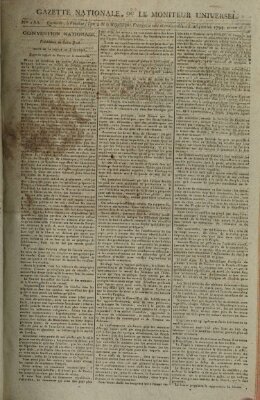 Gazette nationale, ou le moniteur universel (Le moniteur universel) Sonntag 23. Februar 1794