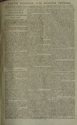 Gazette nationale, ou le moniteur universel (Le moniteur universel) Dienstag 4. März 1794