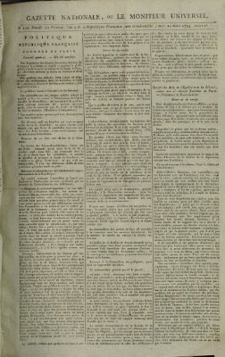 Gazette nationale, ou le moniteur universel (Le moniteur universel) Mittwoch 12. März 1794