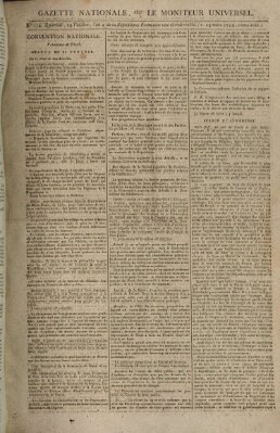 Gazette nationale, ou le moniteur universel (Le moniteur universel) Freitag 14. März 1794