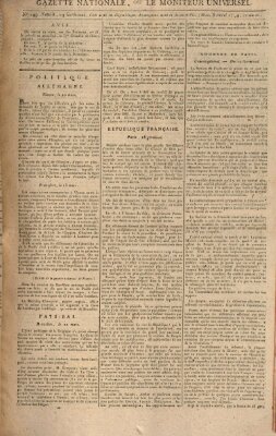 Gazette nationale, ou le moniteur universel (Le moniteur universel) Dienstag 8. April 1794