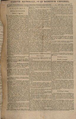 Gazette nationale, ou le moniteur universel (Le moniteur universel) Samstag 12. April 1794