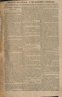 Gazette nationale, ou le moniteur universel (Le moniteur universel) Mittwoch 16. April 1794