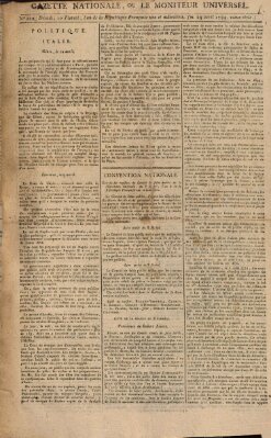 Gazette nationale, ou le moniteur universel (Le moniteur universel) Dienstag 29. April 1794