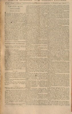 Gazette nationale, ou le moniteur universel (Le moniteur universel) Mittwoch 30. April 1794