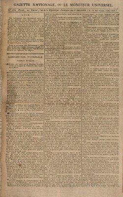 Gazette nationale, ou le moniteur universel (Le moniteur universel) Sonntag 11. Mai 1794