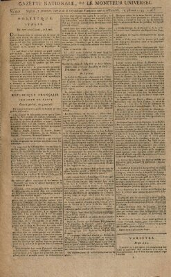 Gazette nationale, ou le moniteur universel (Le moniteur universel) Montag 26. Mai 1794