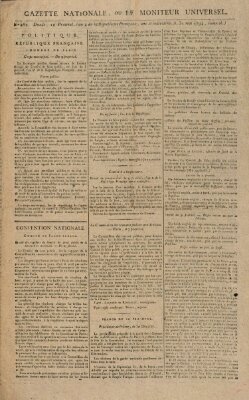 Gazette nationale, ou le moniteur universel (Le moniteur universel) Samstag 31. Mai 1794