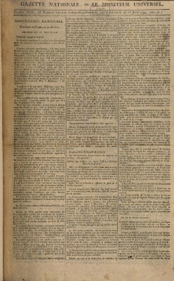 Gazette nationale, ou le moniteur universel (Le moniteur universel) Sonntag 1. Juni 1794