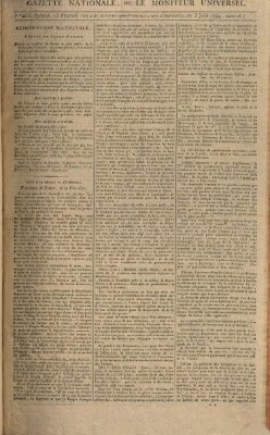 Gazette nationale, ou le moniteur universel (Le moniteur universel) Dienstag 3. Juni 1794