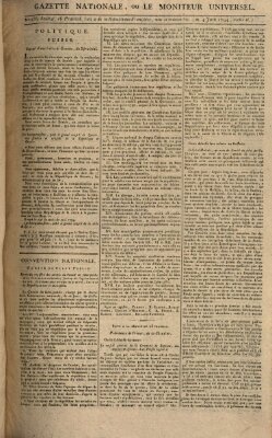 Gazette nationale, ou le moniteur universel (Le moniteur universel) Mittwoch 4. Juni 1794