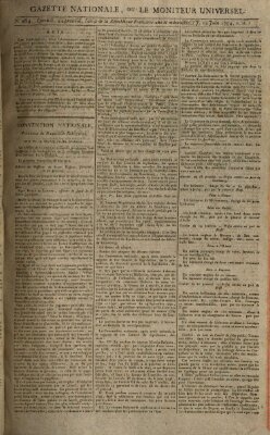 Gazette nationale, ou le moniteur universel (Le moniteur universel) Donnerstag 12. Juni 1794