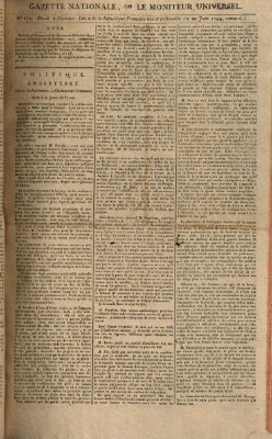 Gazette nationale, ou le moniteur universel (Le moniteur universel) Freitag 20. Juni 1794